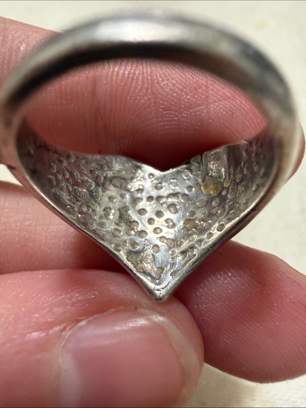 Sterling Silver 925 Heart Dome Ring size 7.25 - Picture 9 of 13